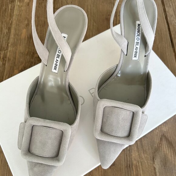 Manolo Blahnik 'Maysli' slingback pumps - Picture 3 of 8
